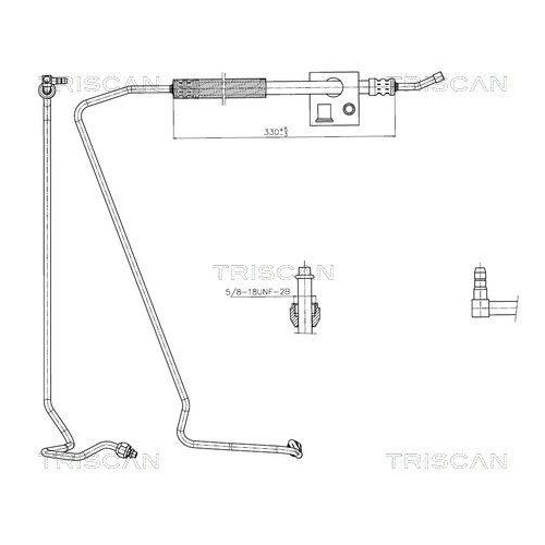 TRISCAN Hydraulikschlauch, Lenkung 8516 16051