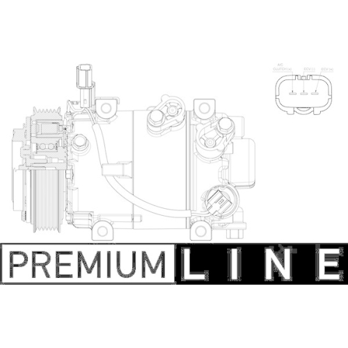MAHLE Kompressor, Klimaanlage BEHR *** PREMIUM LINE *** ACP 633 000P