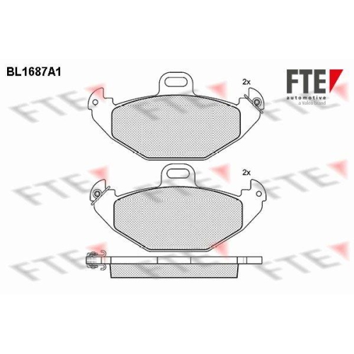 FTE Bremsbelagsatz, Scheibenbremse