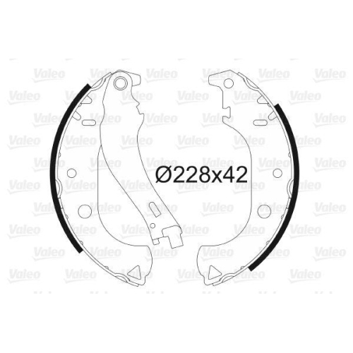 VALEO Bremsbackensatz 562806