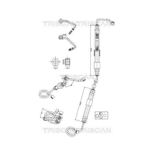 TRISCAN Hydraulikschlauch, Lenkung 8516 29065