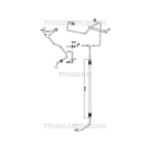 TRISCAN Hochdruck-/Niederdruckleitung, Klimaanlage 9010 10035