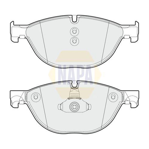 NAPA Bremsbelagsatz, Scheibenbremse NAPA NBP1124