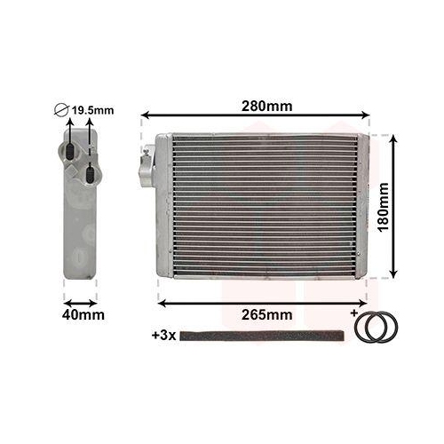 VAN WEZEL W&auml;rmetauscher, Innenraumheizung *** IR PLUS *** 03006408