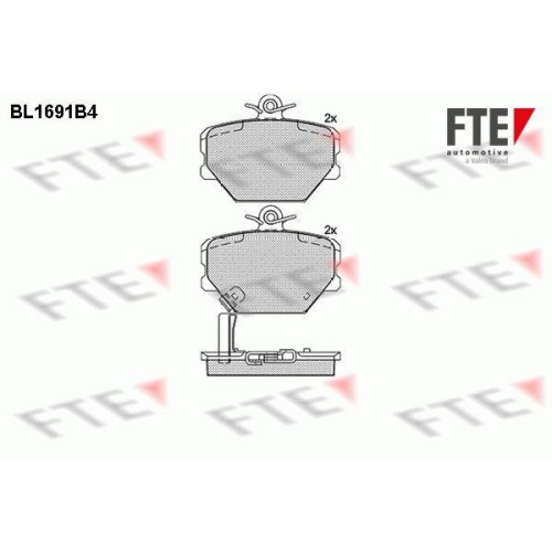 FTE Bremsbelagsatz, Scheibenbremse