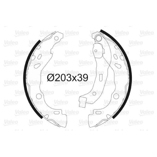 VALEO Bremsbackensatz 562810