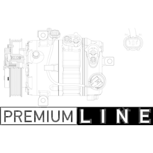 MAHLE Kompressor, Klimaanlage BEHR *** PREMIUM LINE *** ACP 637 000P