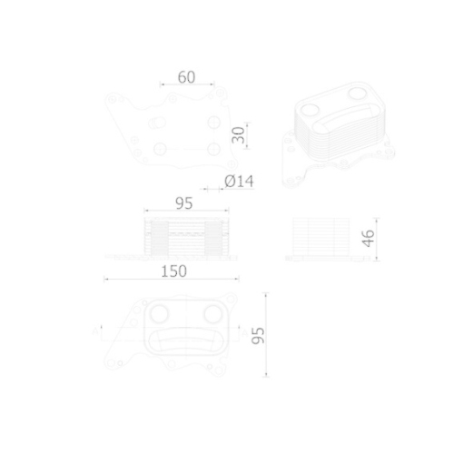 MAHLE &Ouml;lk&uuml;hler, Motor&ouml;l BEHR CLC 278 000S