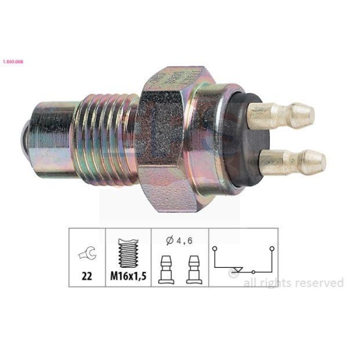 EPS Schalter, R&uuml;ckfahrleuchte Made in Italy - OE Equivalent