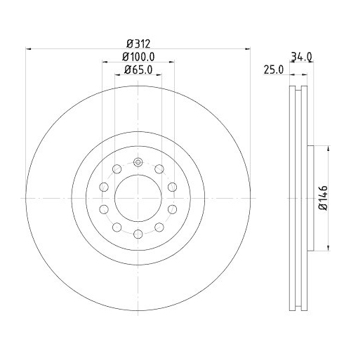 DON Bremsscheibe PCD12262