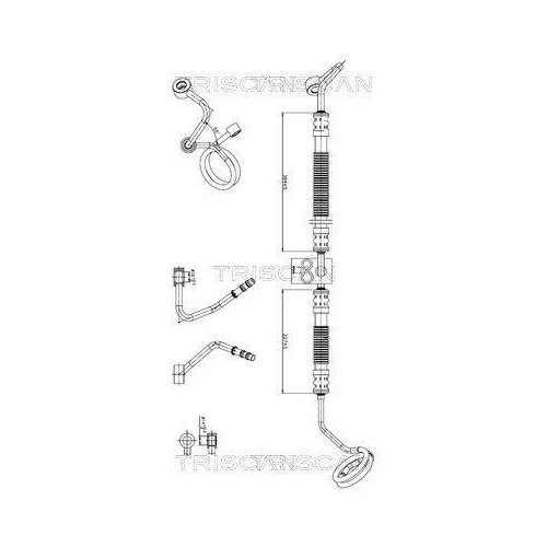 TRISCAN Hydraulikschlauch, Lenkung 8516 29079