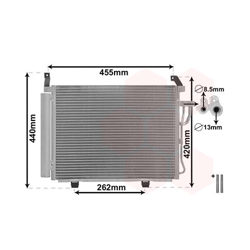 VAN WEZEL Kondensator, Klimaanlage *** IR PLUS *** 82005245