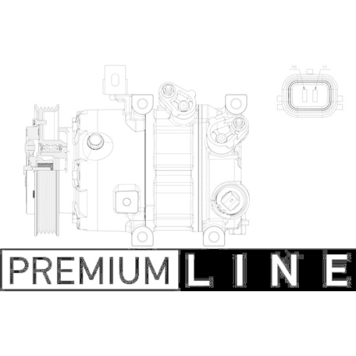 MAHLE Kompressor, Klimaanlage BEHR *** PREMIUM LINE *** ACP 638 000P