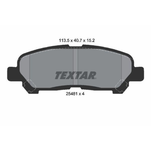 TEXTAR Bremsbelagsatz, Scheibenbremse 2548101