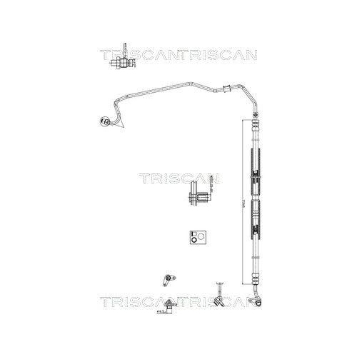 TRISCAN Hydraulikschlauch, Lenkung 8516 40002