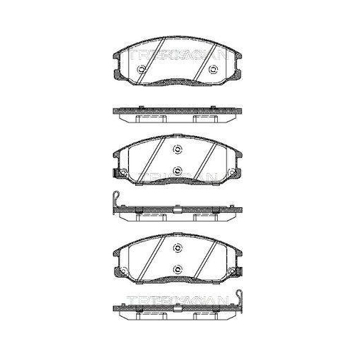 TRISCAN Bremsbelagsatz, Scheibenbremse 8110 43017