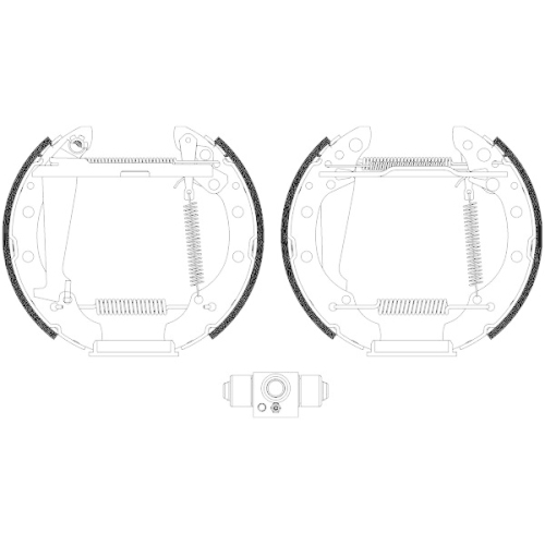 TEXTAR Bremsbackensatz Shoe Kit Pro 84044708