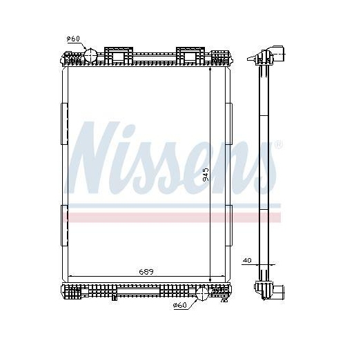 NISSENS K&uuml;hler, Motork&uuml;hlung 628700