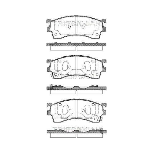 TRISCAN Bremsbelagsatz, Scheibenbremse 8110 50005