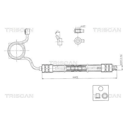 TRISCAN Hydraulikschlauch, Lenkung 8516 29084
