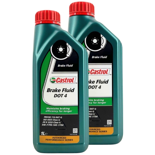 Castrol Brake Fluid DOT 4 Bremsfl&uuml;ssigkeit SAE J1704 SAE J1703 2 Liter