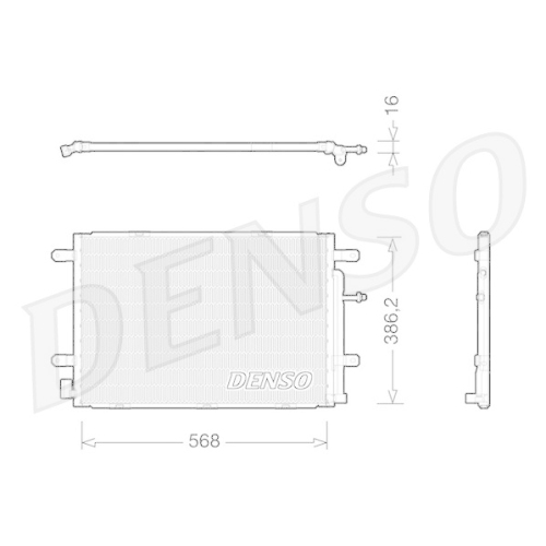 DENSO Kondensator, Klimaanlage DCN02019