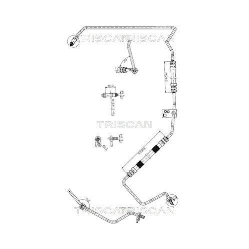 TRISCAN Hydraulikschlauch, Lenkung 8516 28010