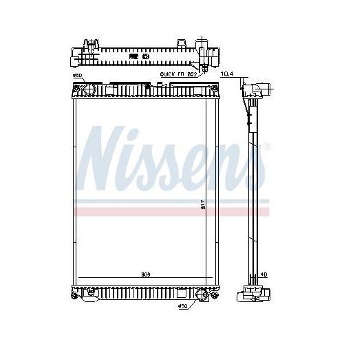 NISSENS K&uuml;hler, Motork&uuml;hlung 628763