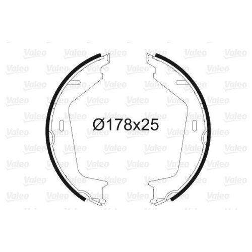 VALEO Bremsbackensatz, Feststellbremse 564201