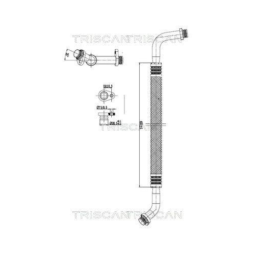 TRISCAN Hochdruck-/Niederdruckleitung, Klimaanlage 9010 10044