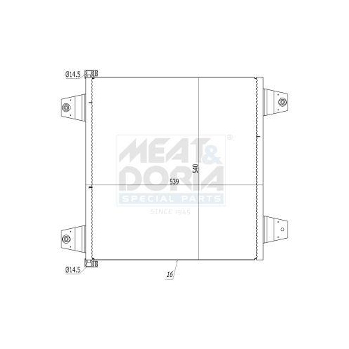 MEAT & DORIA Kondensator, Klimaanlage 991131
