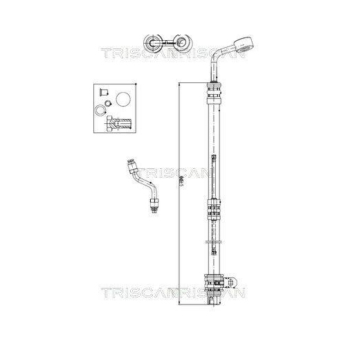 TRISCAN Hydraulikschlauch, Lenkung 8516 43006