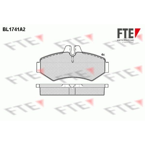 FTE Bremsbelagsatz, Scheibenbremse