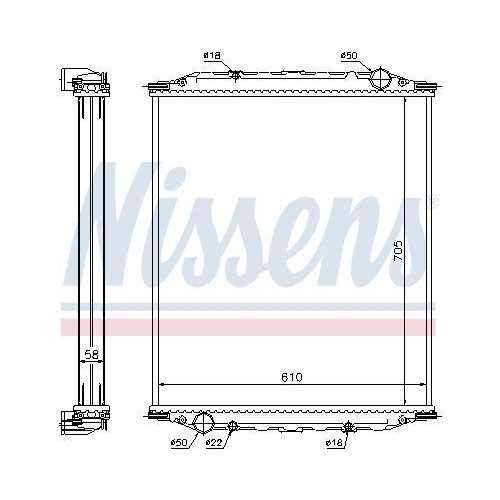 NISSENS K&uuml;hler, Motork&uuml;hlung 628780