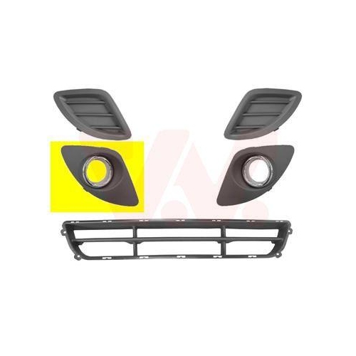 VAN WEZEL L&uuml;ftungsgitter, Sto&szlig;f&auml;nger 8353594