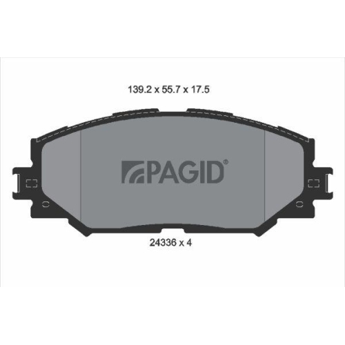 PAGID Bremsbelagsatz, Scheibenbremse T1580N