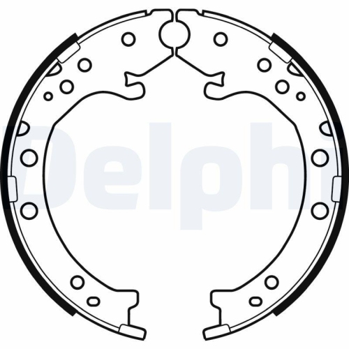 DELPHI Bremsbackensatz, Feststellbremse LS2034