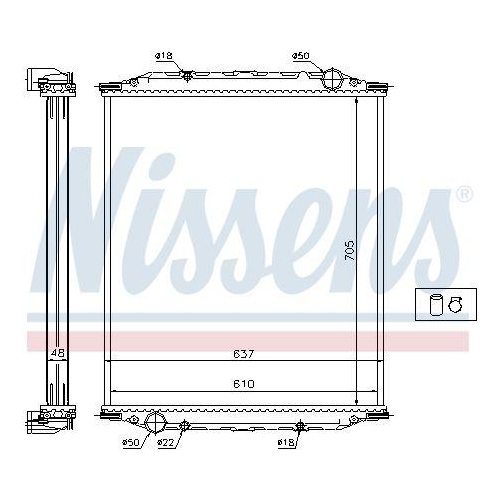 NISSENS K&uuml;hler, Motork&uuml;hlung 628790
