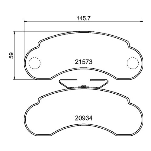 DON Bremsbelagsatz, Scheibenbremse PCP1682