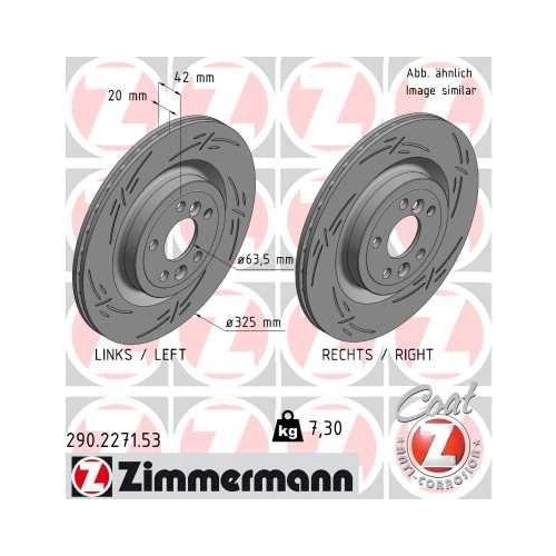 ZIMMERMANN Bremsscheibe BLACK Z 290.2271.53