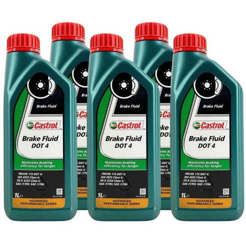 Castrol Brake Fluid DOT 4 Bremsfl&uuml;ssigkeit SAE J1704 SAE J1703 5 Liter