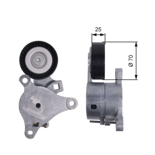 GATES Riemenspanner, Keilrippenriemen DriveAlign&trade; T39041