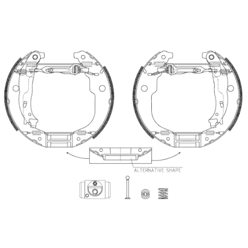 TEXTAR Bremsbackensatz Shoe Kit Pro 84067201