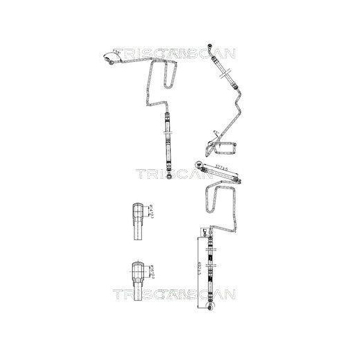 TRISCAN Hydraulikschlauch, Lenkung 8516 29050