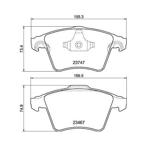 DON Bremsbelagsatz, Scheibenbremse PCP1684