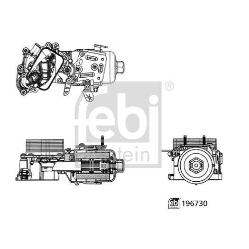 FEBI BILSTEIN Geh&auml;use, &Ouml;lfilter febi Plus 196730