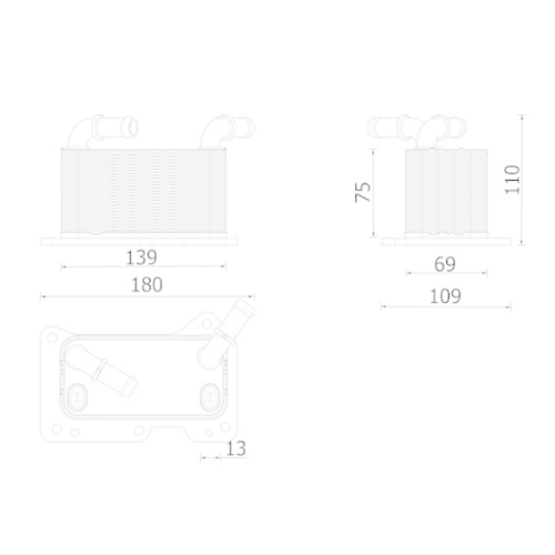 MAHLE &Ouml;lk&uuml;hler, Motor&ouml;l BEHR *** PREMIUM LINE *** CLC 323 000P