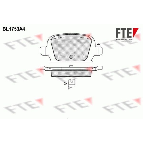 FTE Bremsbelagsatz, Scheibenbremse