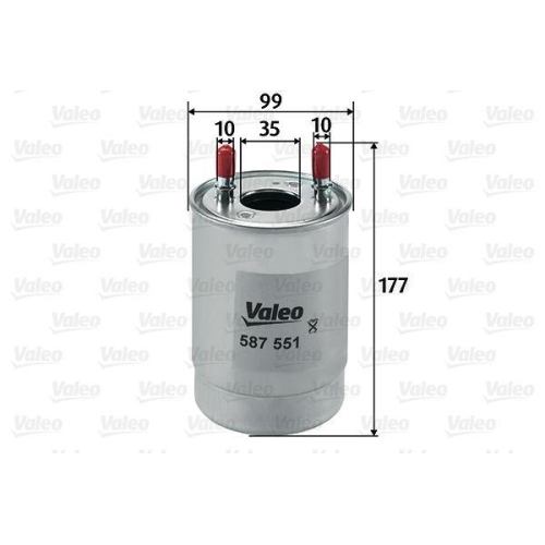 VALEO Kraftstofffilter 587551