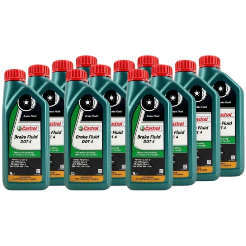 Castrol Brake Fluid DOT 4 Bremsfl&uuml;ssigkeit SAE J1704 SAE J1703 12 Liter